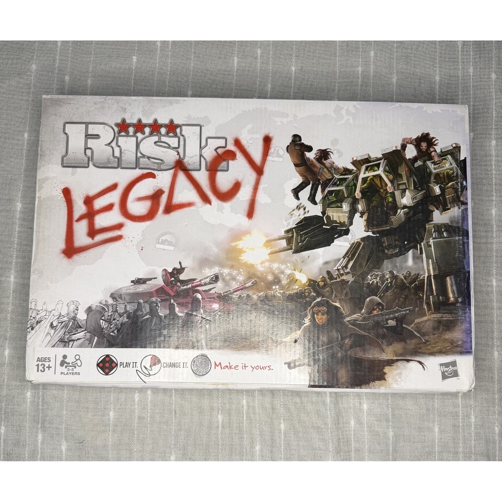 Hasbro Risk Legacy Strategy Board Game Legacy Game 13+ 3-5 Players